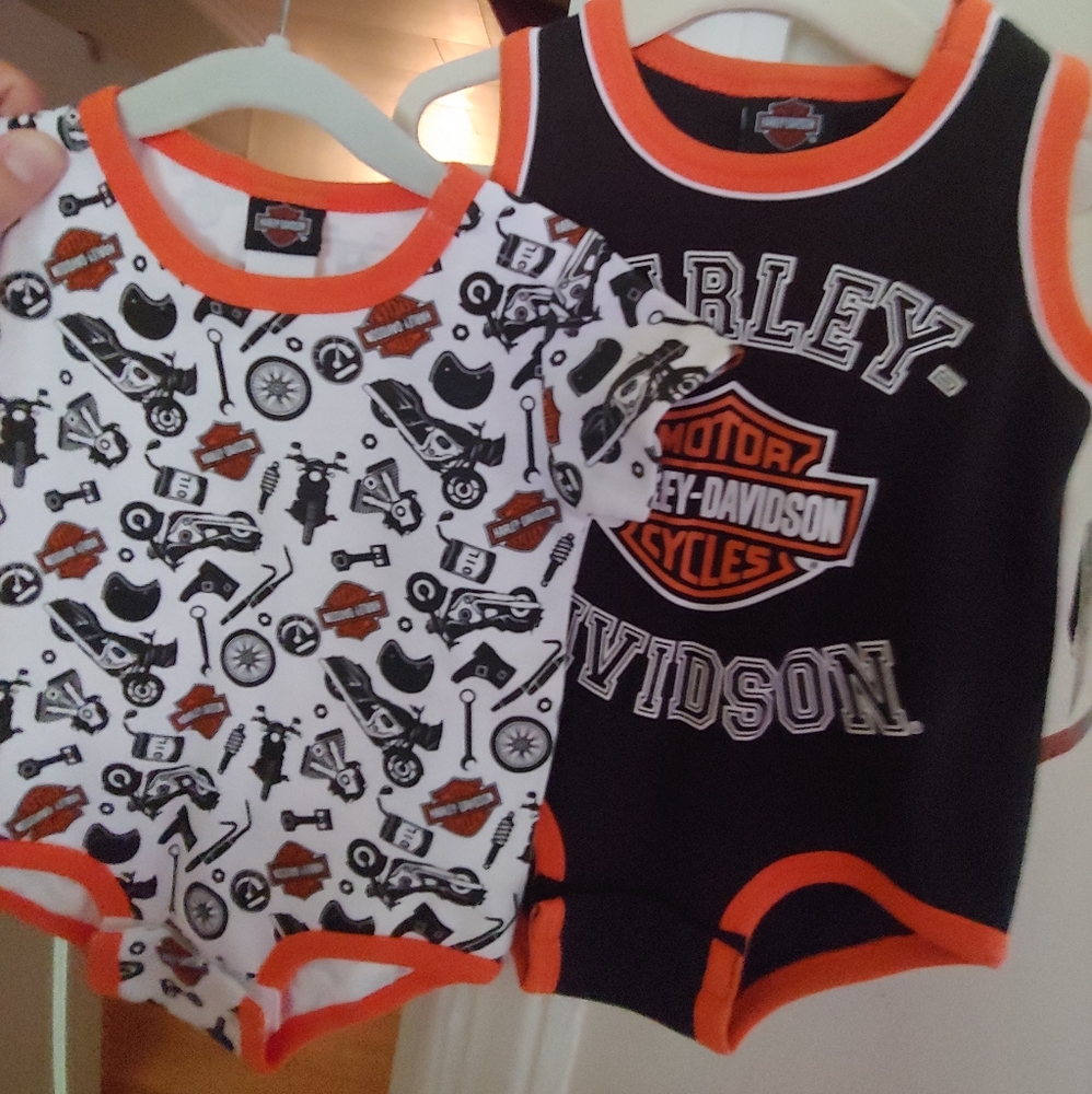 Baby Harley Davidson onzies